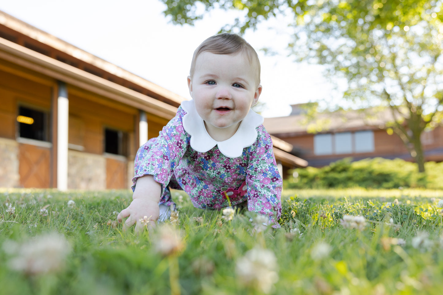 Florence Eiseman Floral Romper With Flowers