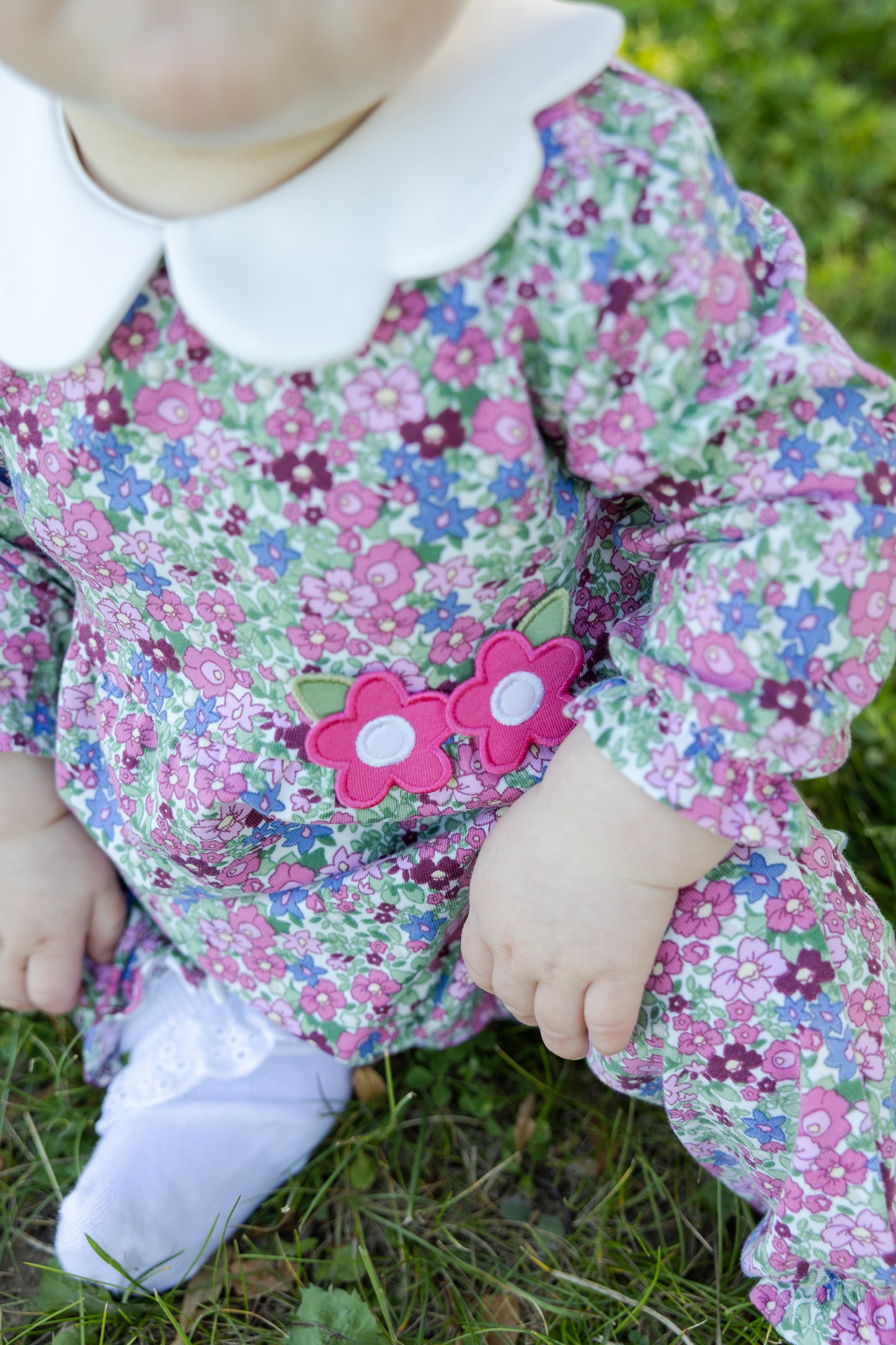 Florence Eiseman Floral Romper With Flowers