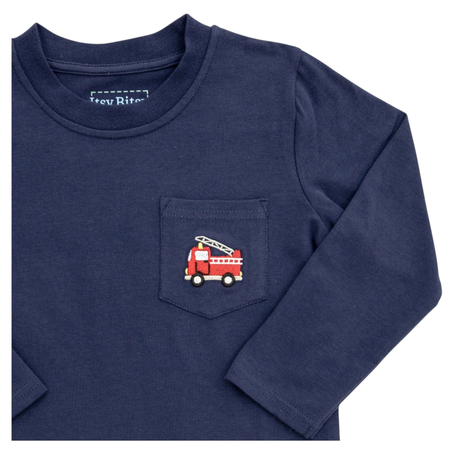 Itsy Bitsy Firetruck Pocket T-Shirt