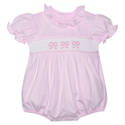 Baby Sen Byrn Smocked Bow Bubble