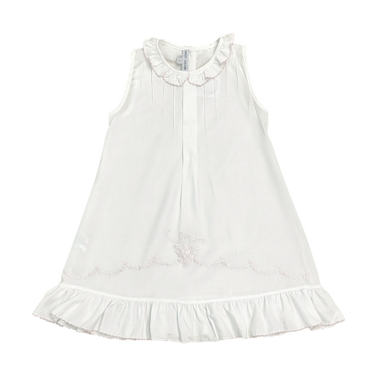 Sweet Dreams Embroidered Flower Vase Lounge Gown