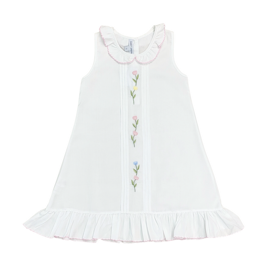 Sweet Dreams Embroidered Tulip Lounge Gown