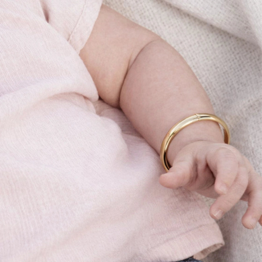 Cherished Moments 14K Gold-Plated Bangle Bracelet