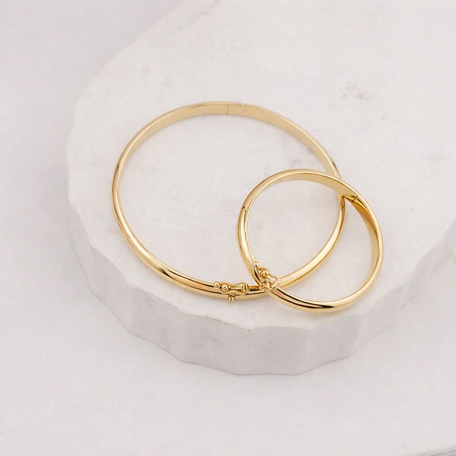 Cherished Moments 14K Gold-Plated Bangle Bracelet