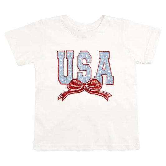 Sweet Wink USA Stars & Bow Patch T-Shirt