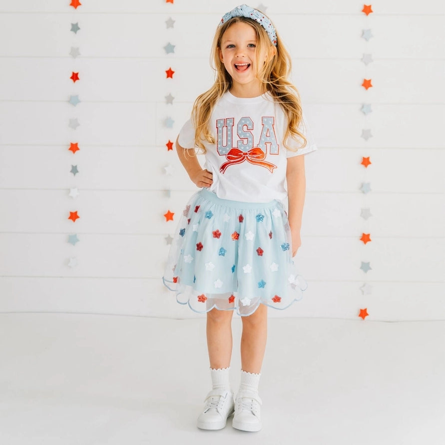 Sweet Wink USA Stars & Bow Patch T-Shirt