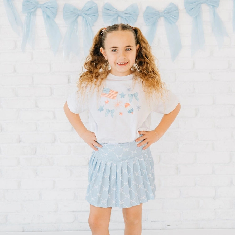 Sweet Wink Patriotic Watercolor T-Shirt