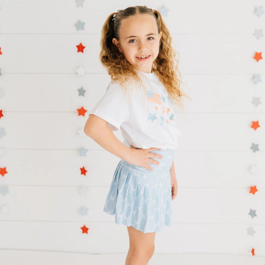 Sweet Wink Patriotic Watercolor T-Shirt
