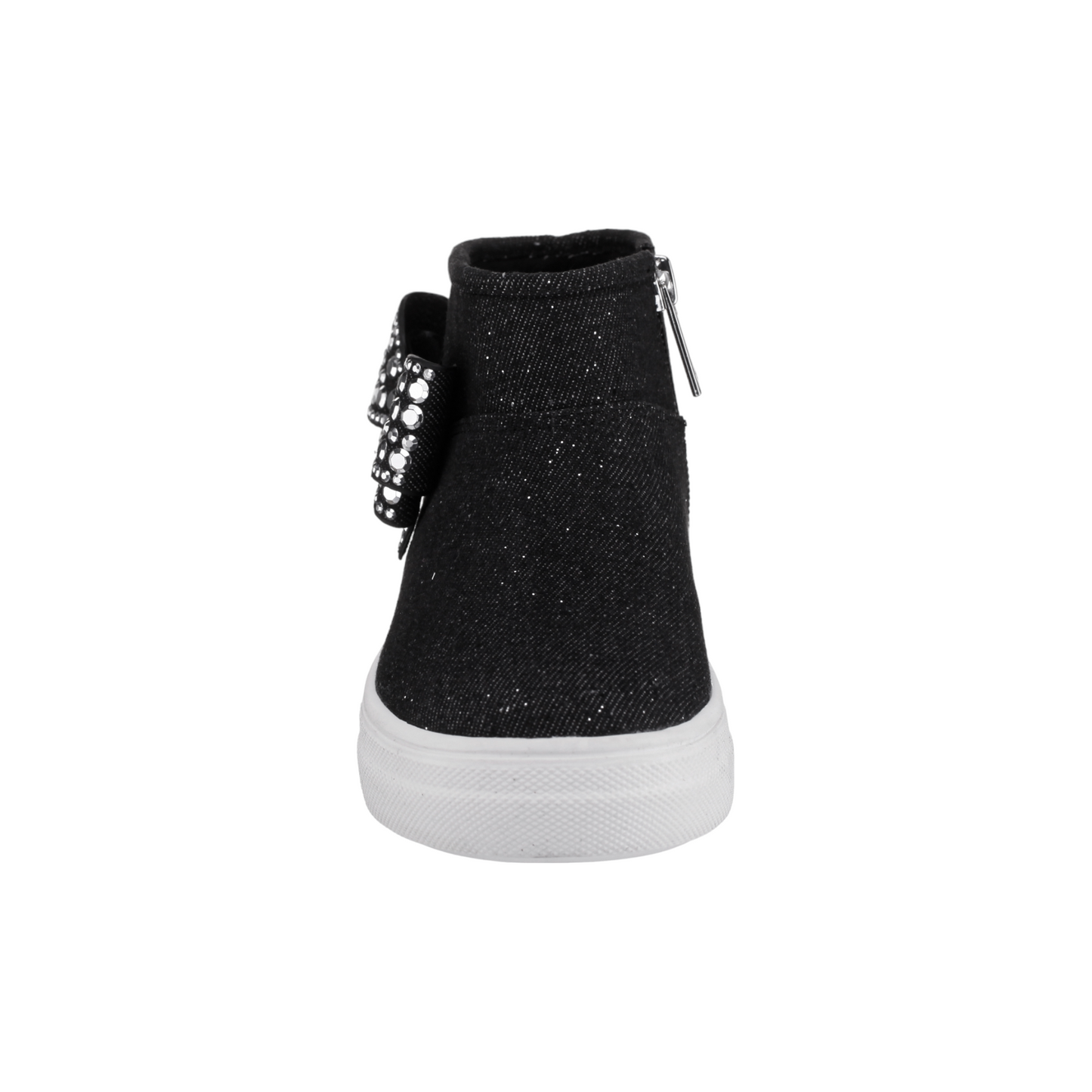 Nina Gwenny Glitter High Top Zip Sneaker- Little Kids