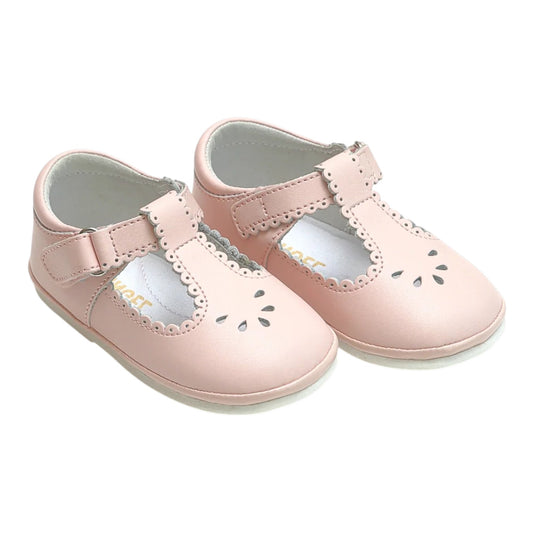 L'Amour Dottie Scalloped T-Strap Mary Jane