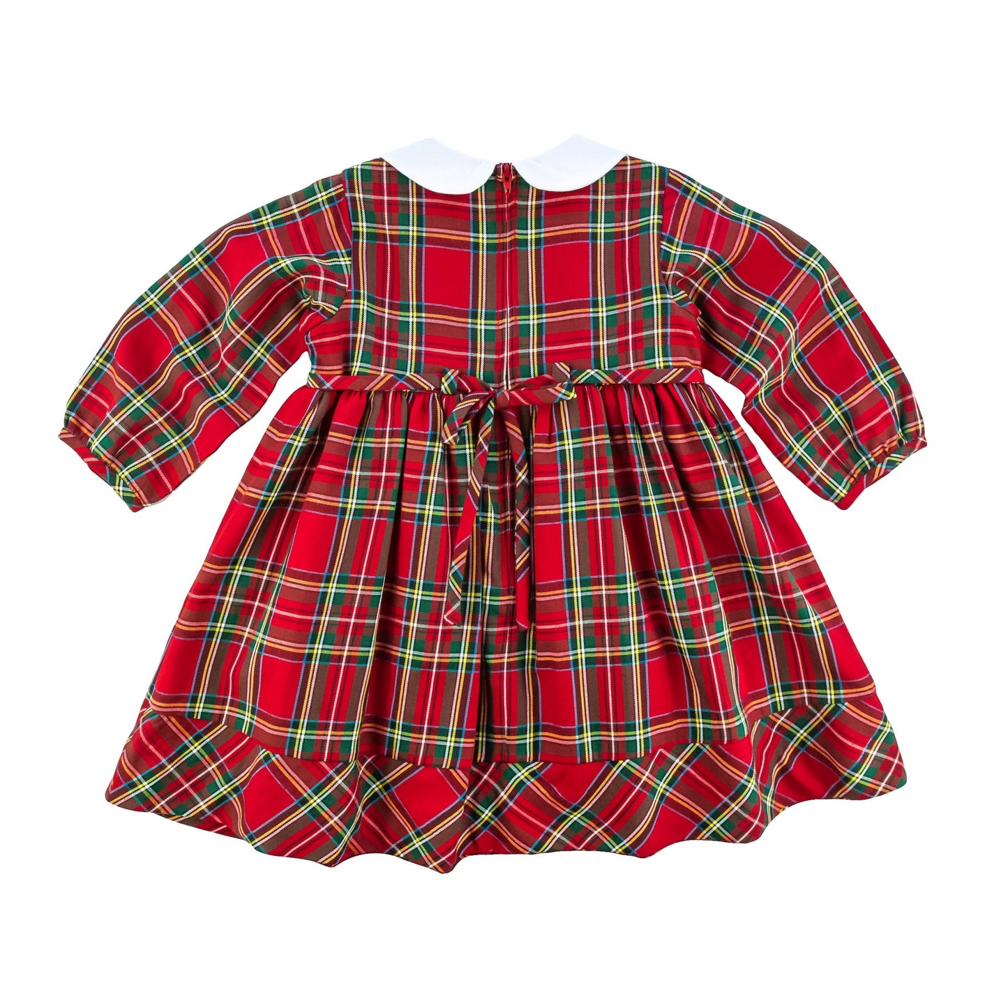 Florence Eiseman You Red My Mind Plaid Dress With Flowers