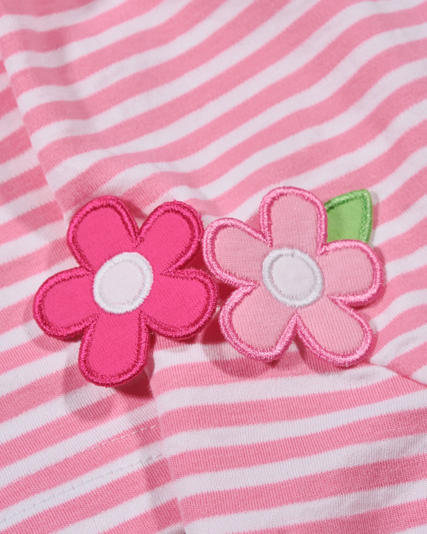 Florence Eiseman Stripe Knit Dress With Flowers