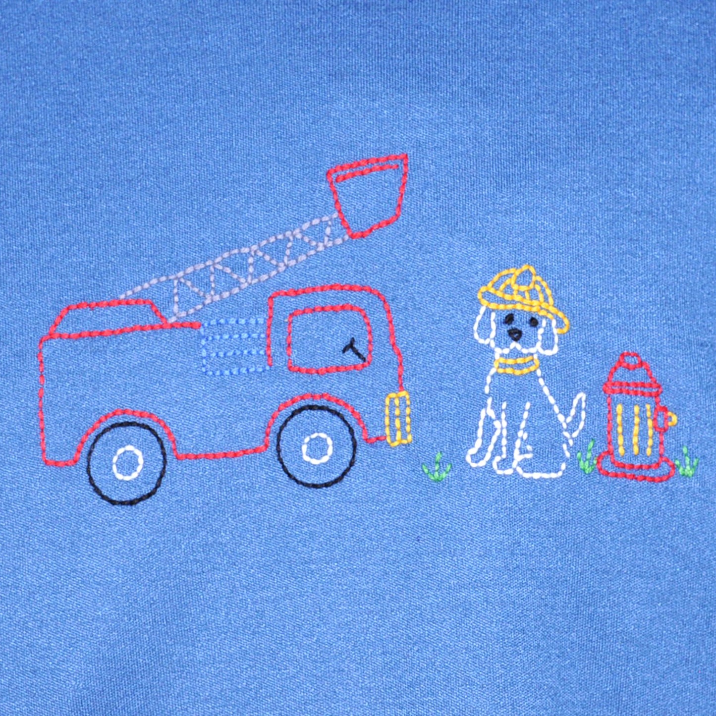 Remember Nguyen Houston Dog with Firetruck T-Shirt