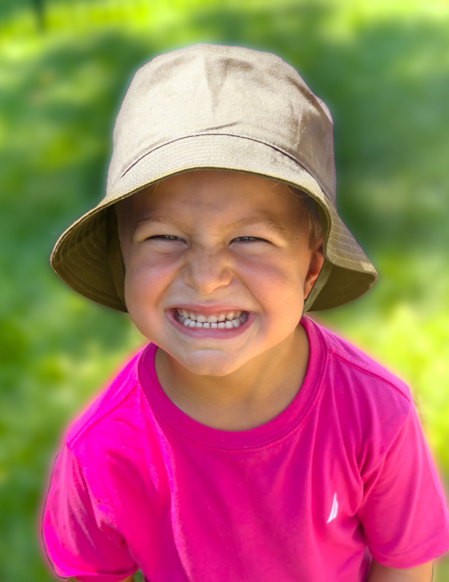 Wee Ones Cotton Twill Bucket Hat with Straps