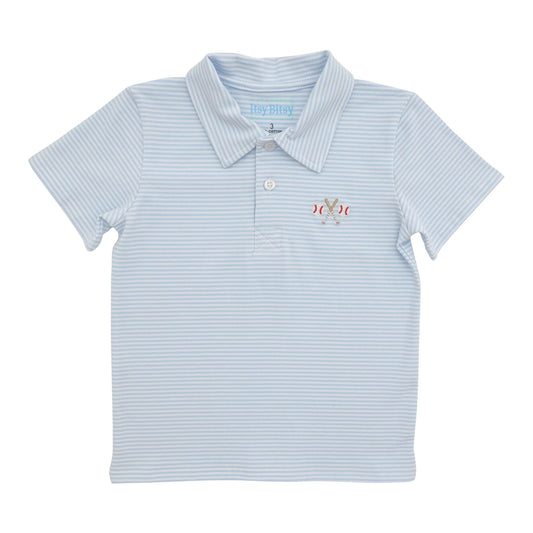 Itsy Bitsy Stripe Baseball Polo