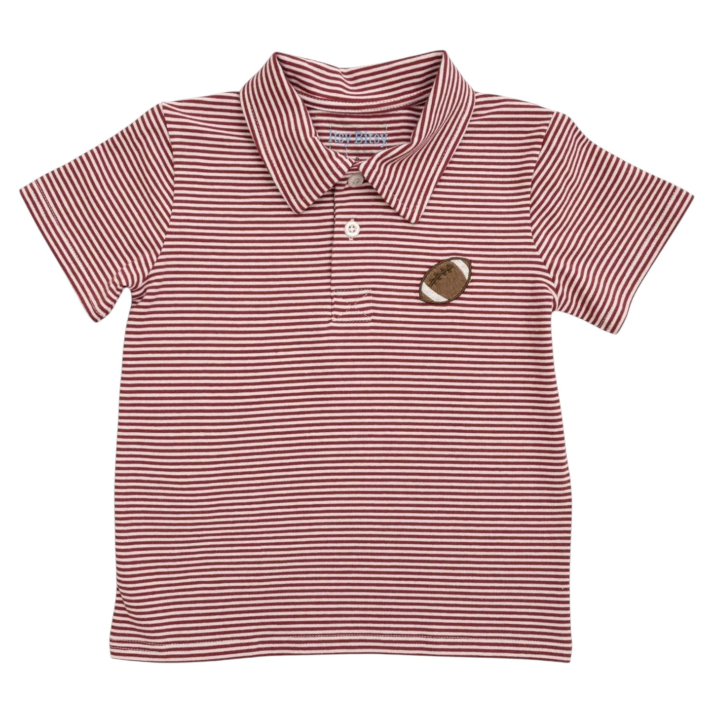 Itsy Bitsy Football Stripe Polo