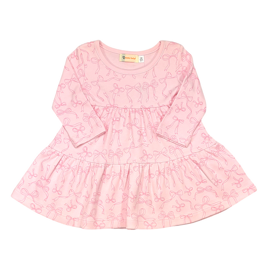 Luigi Bows Tiered Dress