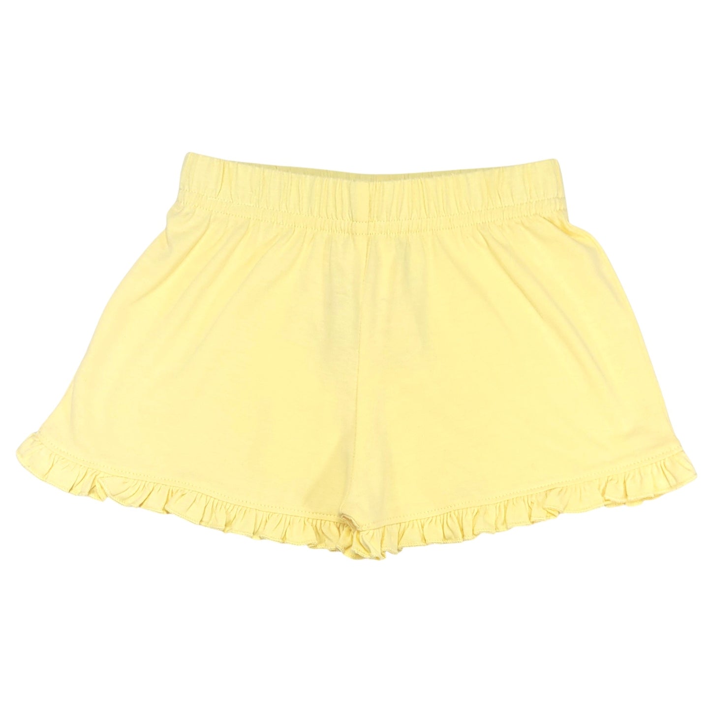 Luigi Solid Cotton Short With Ruffled Trim