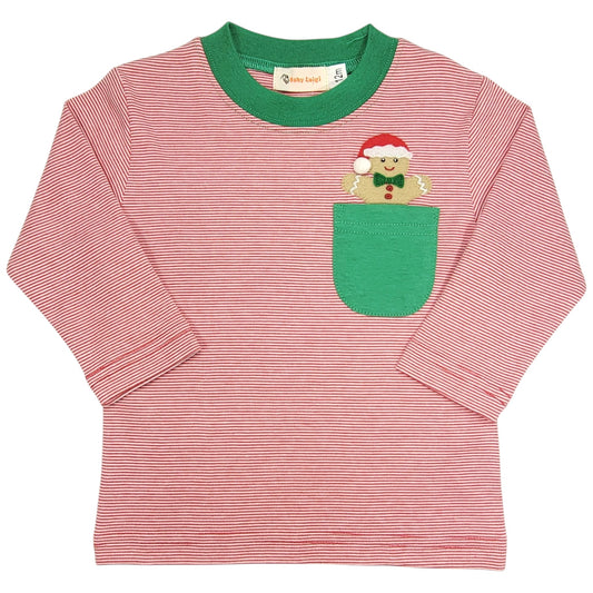Luigi Gingerbread Man In Pocket T-Shirt