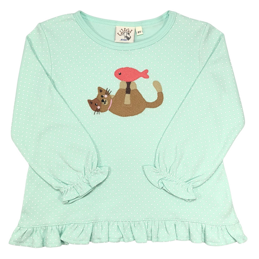 Luigi Cat With Fish Swingtop