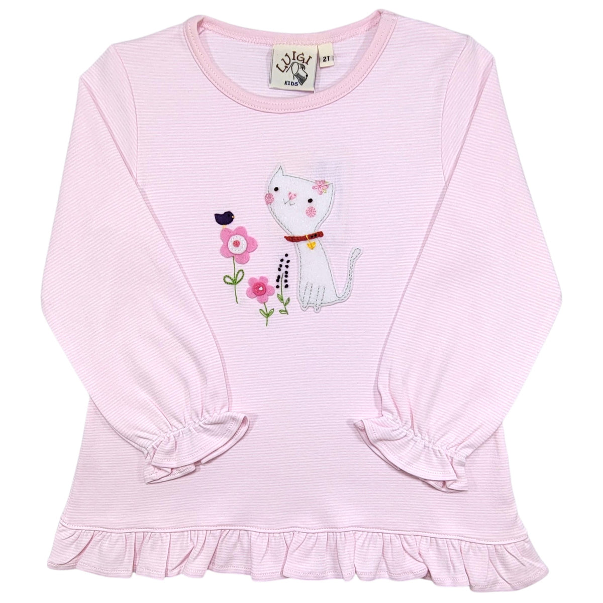 Luigi Stripe Cat Swing Top