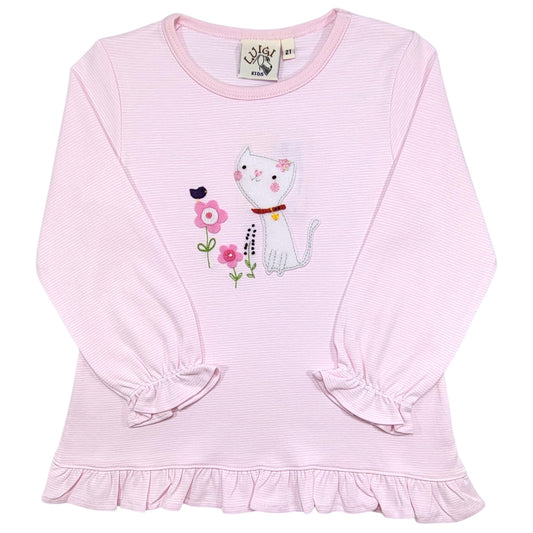Luigi Stripe Cat Swing Top