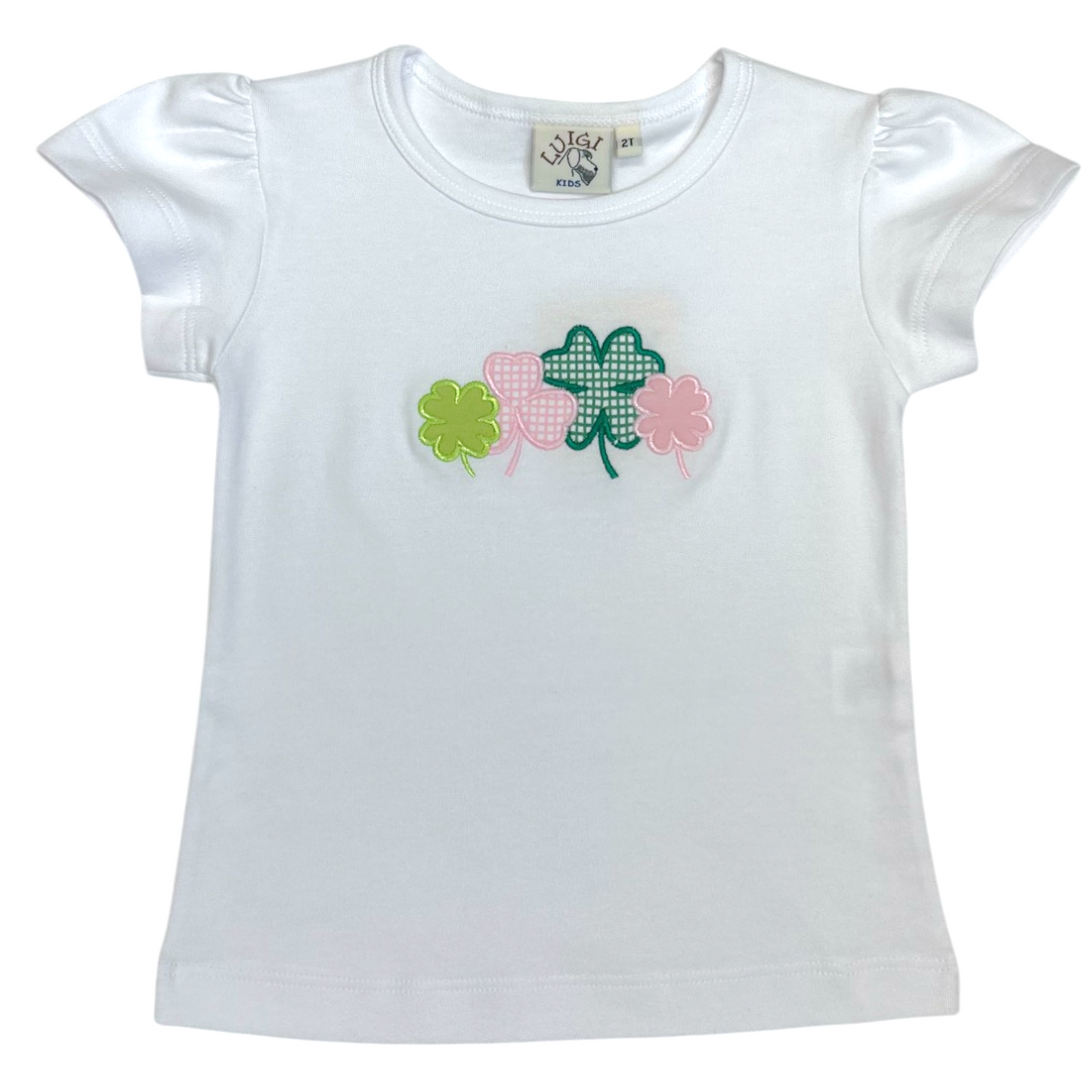 Luigi Shamrock Applique Top