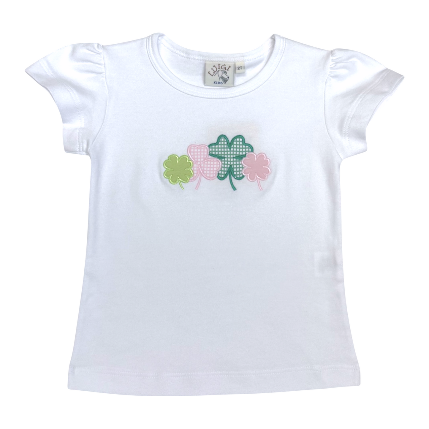 Luigi Shamrock Applique T'shirt