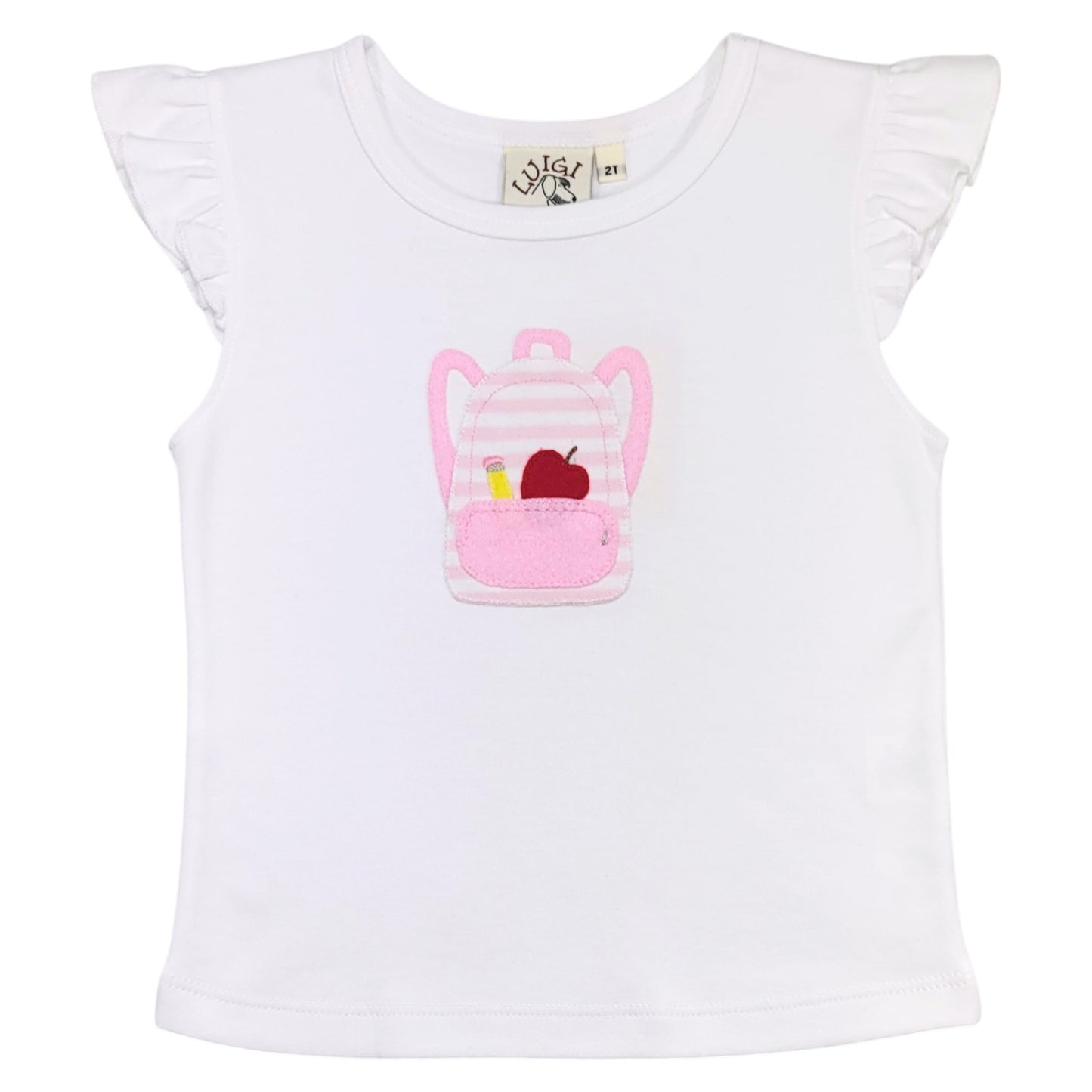 Luigi Backpack & Apple Flutter Sleeve T-Shirt