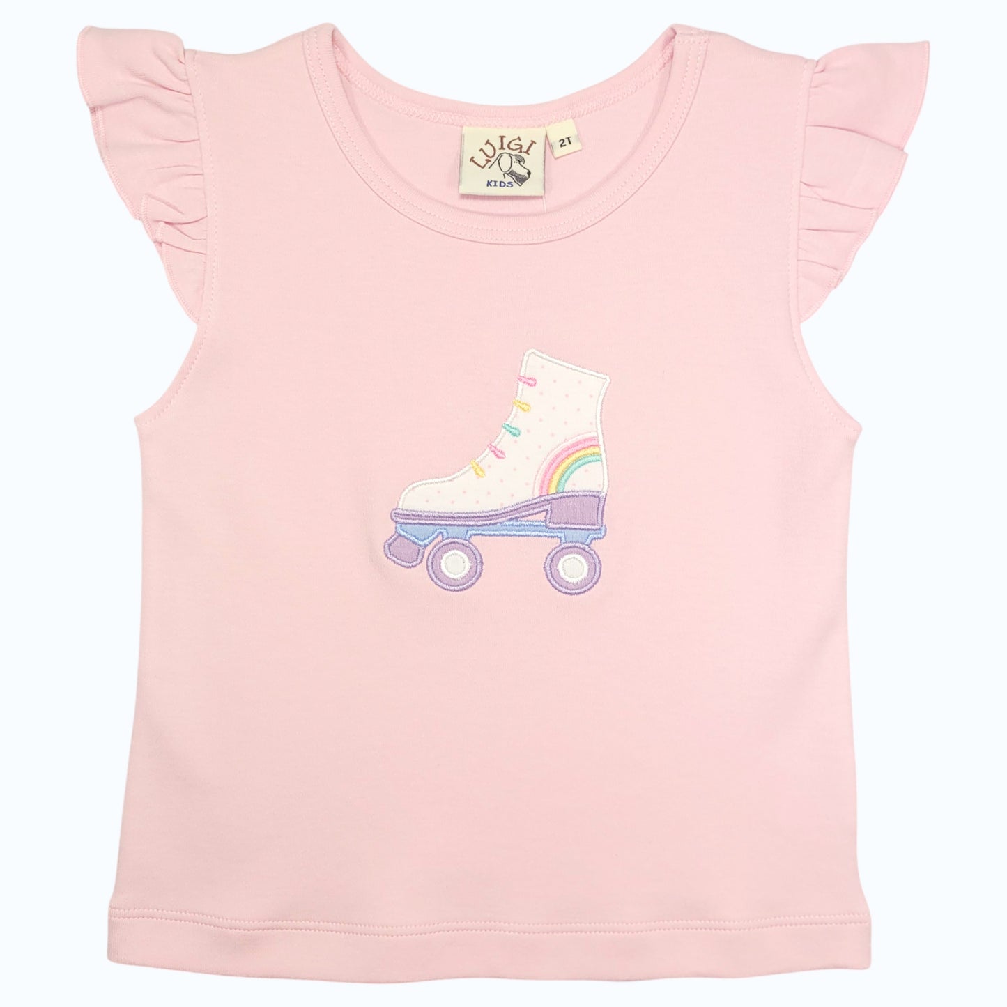 Luigi Roller Skate Flutter Sleeve Top