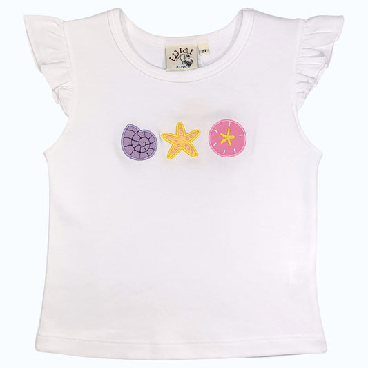 Luigi Beach Icons Flutter Sleeve Top