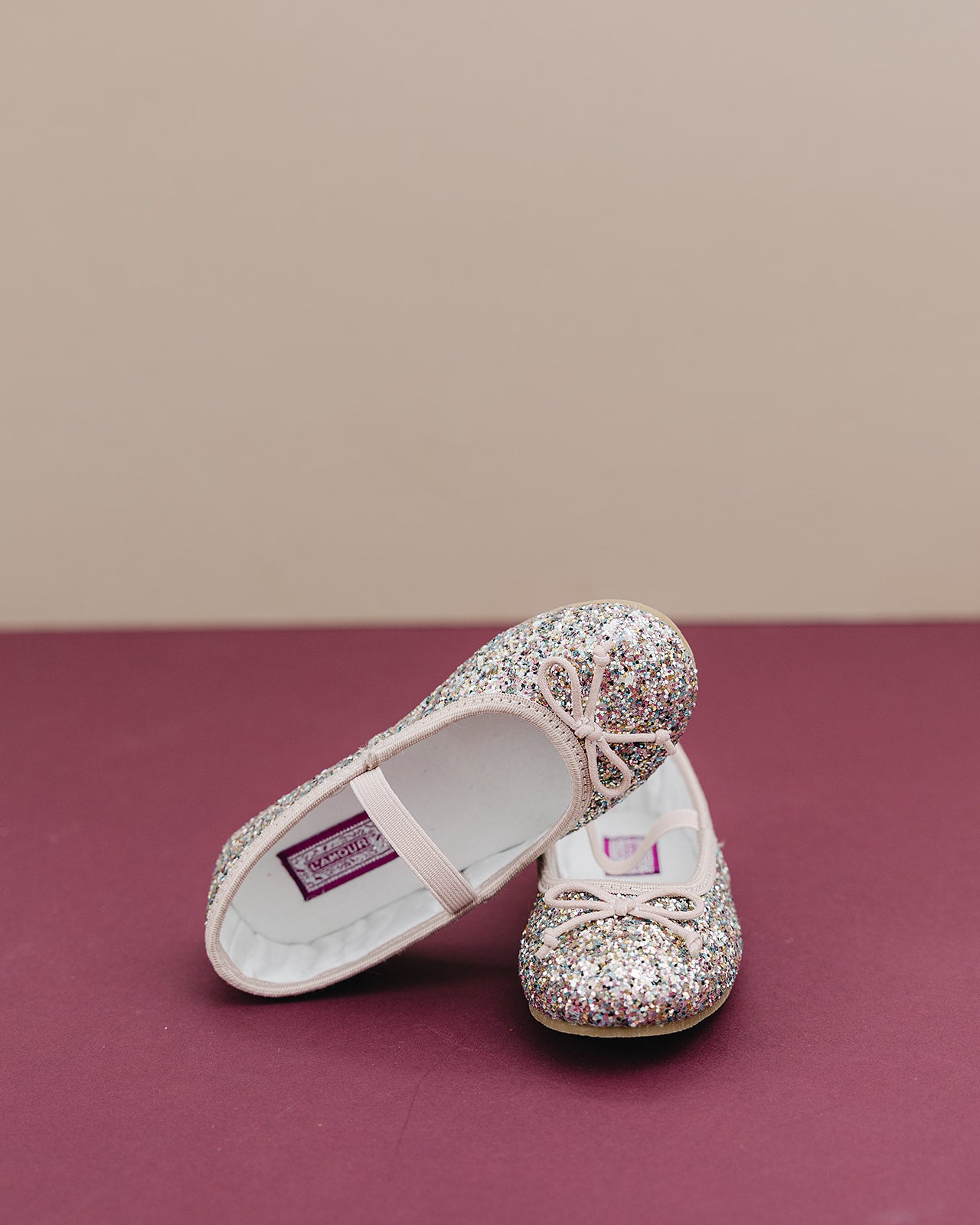 L'Amour Victoria Sparkle Glitter Flat