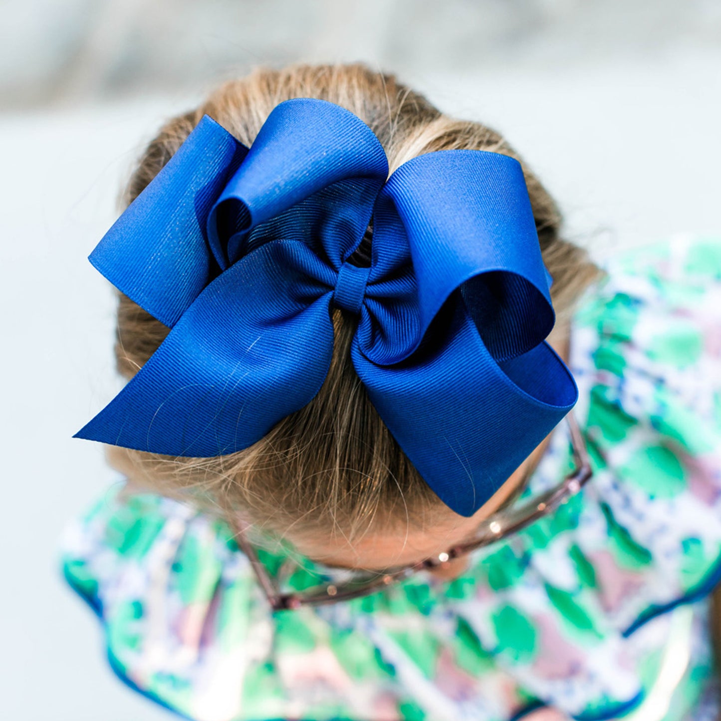 Wee Ones King Classic Grosgrain Hair Bow (Plain Wrap)- Pinch Clip