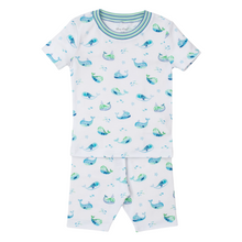 Load image into Gallery viewer, Kissy Kissy Watercolor Whales Lounge Set- Infant