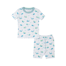 Load image into Gallery viewer, Kissy Kissy Watercolor Whales Lounge Set- Toddler