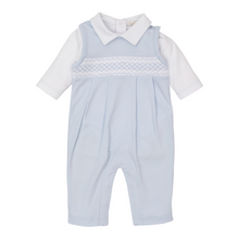 Load image into Gallery viewer, Kissy Kissy Hand Smocked Overall Set