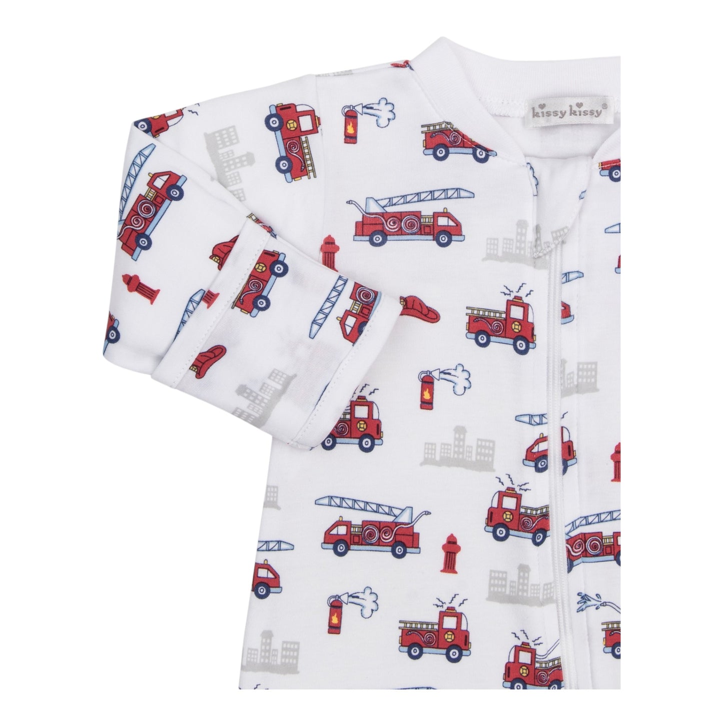 Kissy Kissy Fire Rescue Racers Zip Footie