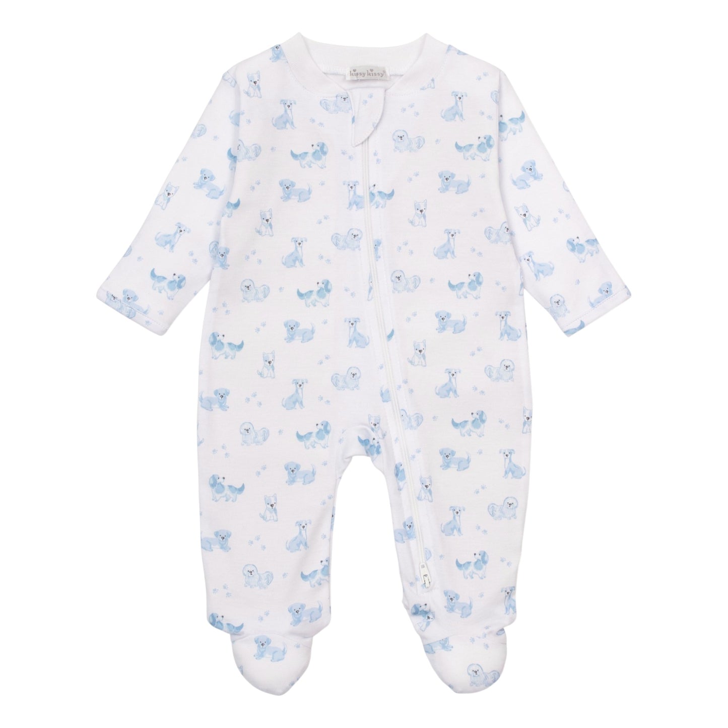 Kissy Kissy Puppy Paws Zip Footie
