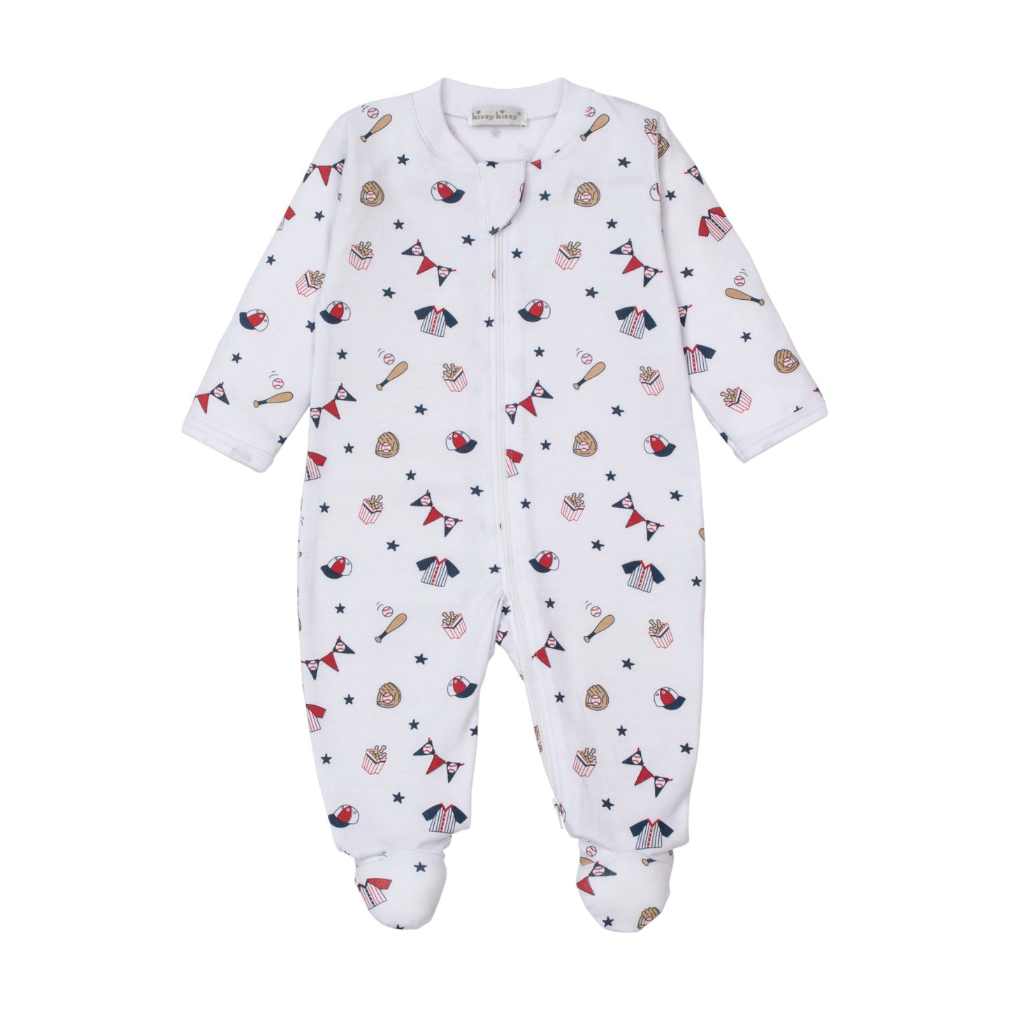 Kissy Kissy Fly Ball Zip Footie