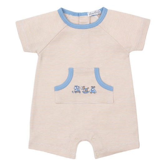 Kissy Kissy Short Stripe Vintage Toy Fun Romper