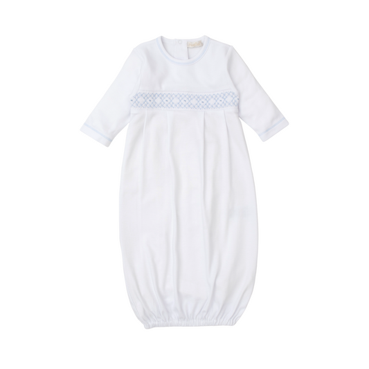 Kissy Kissy Hand Smocked Sack Gown