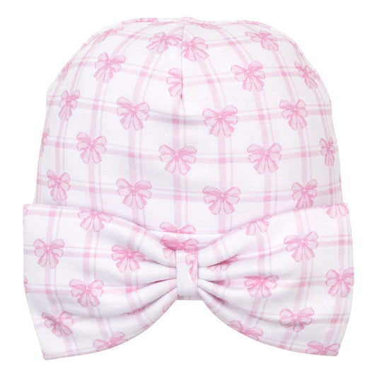 Kissy Kissy Windowpane Bow Hat