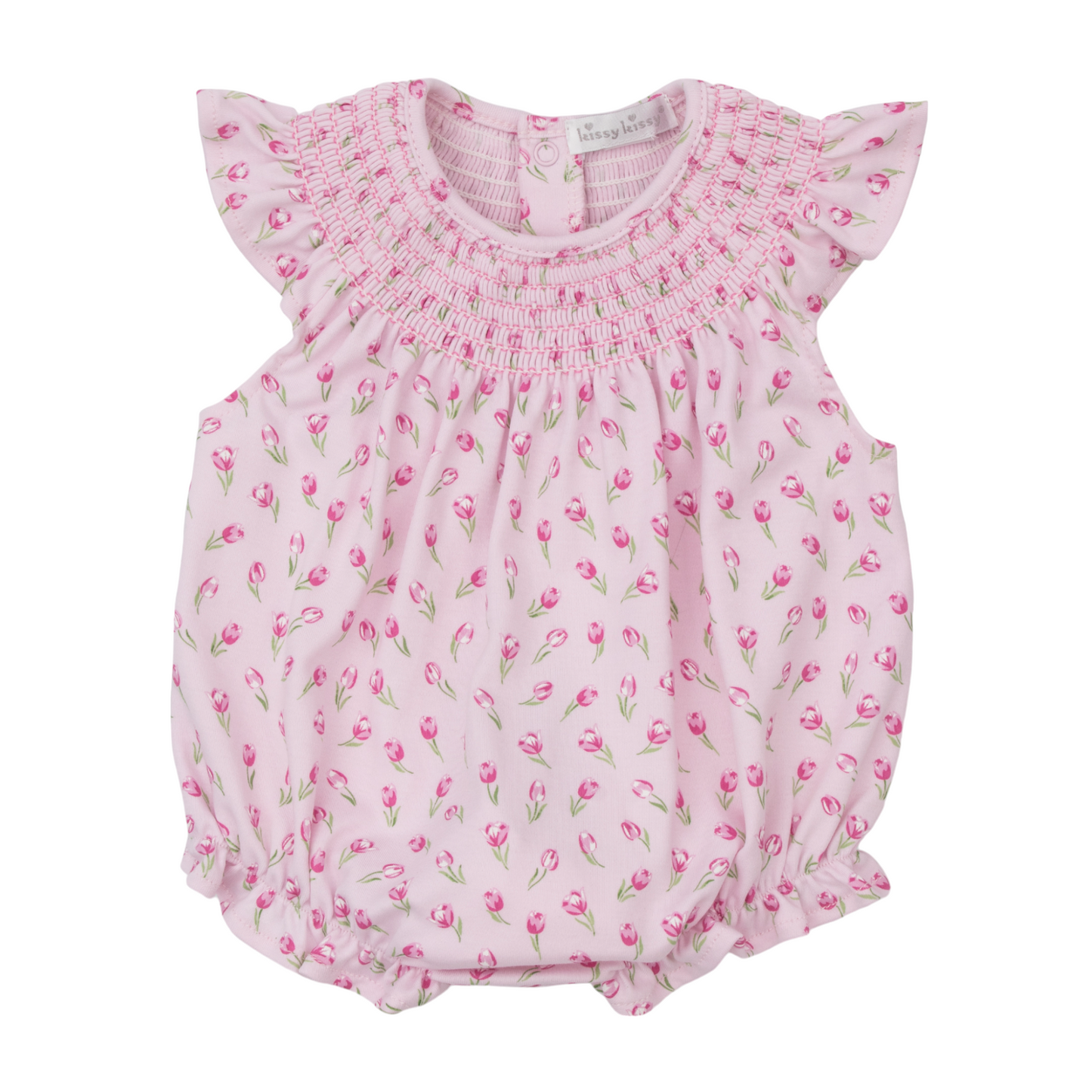 Kissy Kissy Tulip Blossoms Hand Smocked Bubble