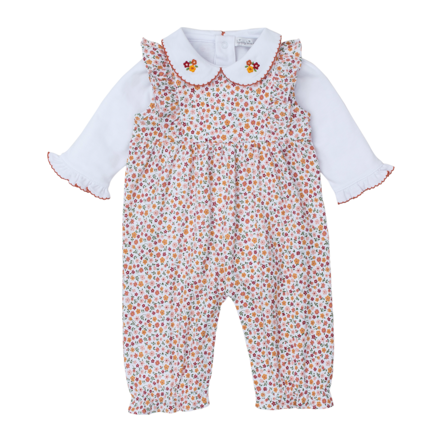 Kissy Kissy Autumn Blossoms Overall Set