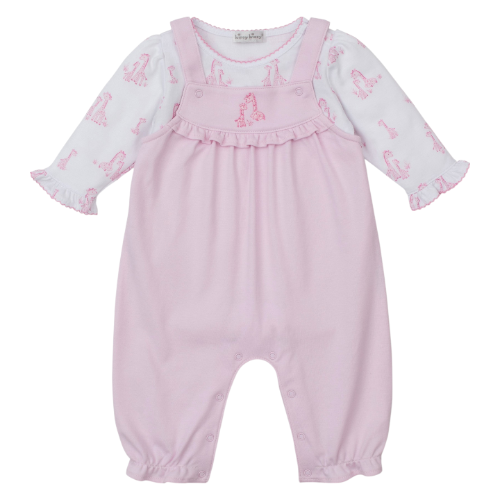 Kissy Kissy Giraffe Grace Overall Set