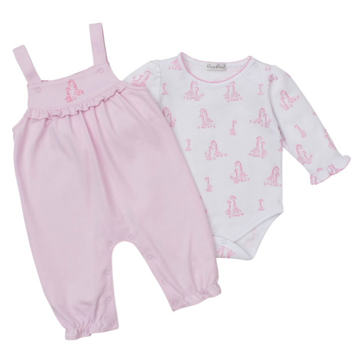 Kissy Kissy Giraffe Grace Overall Set