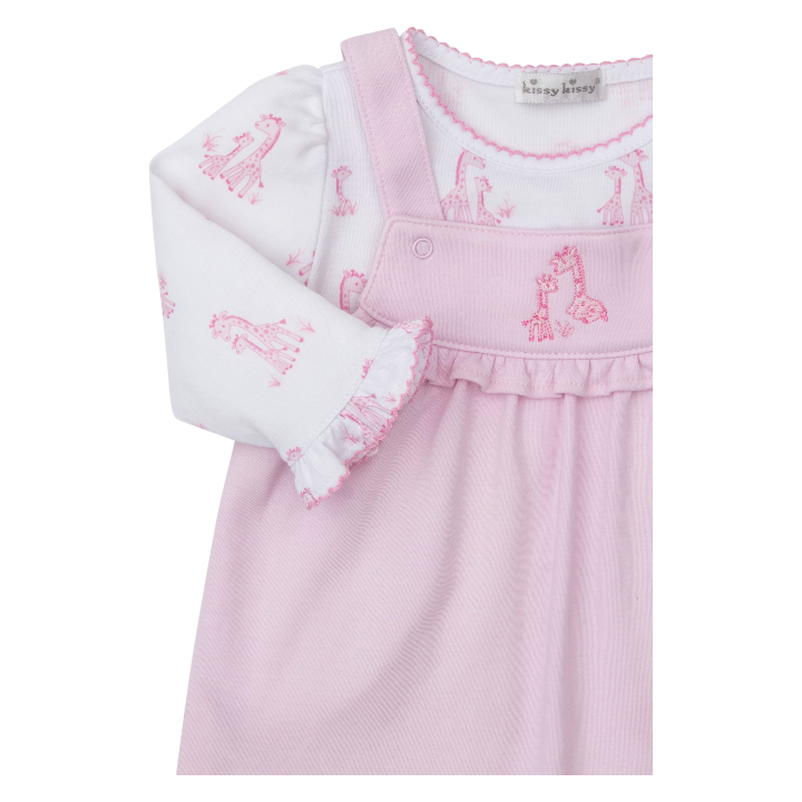 Kissy Kissy Giraffe Grace Overall Set
