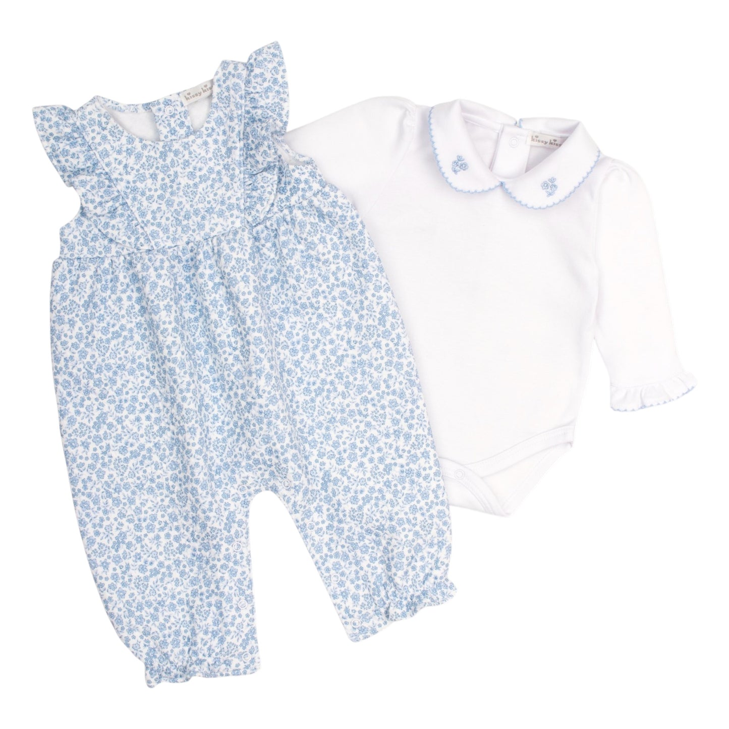 Kissy Kissy Fall Blooms Overall Set