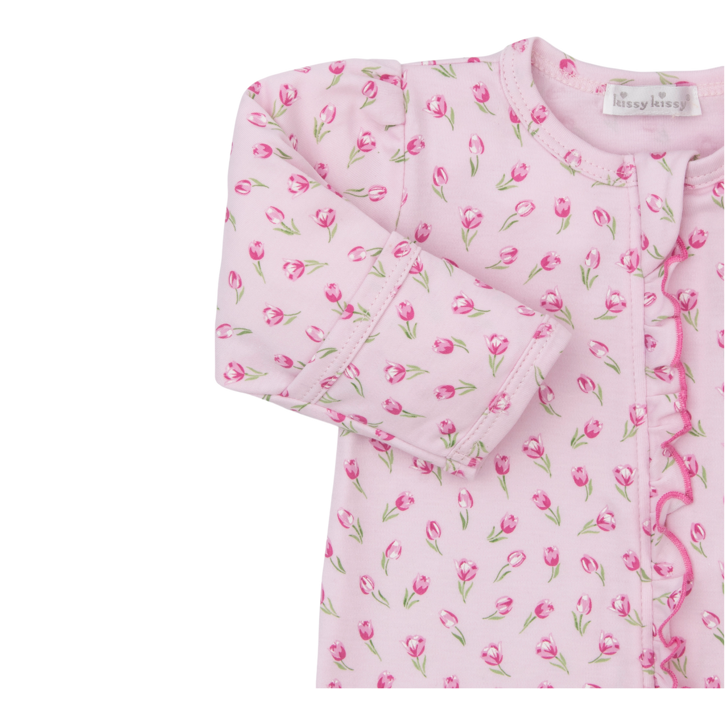 Kissy Kissy Tulip Blossoms Zip Footie