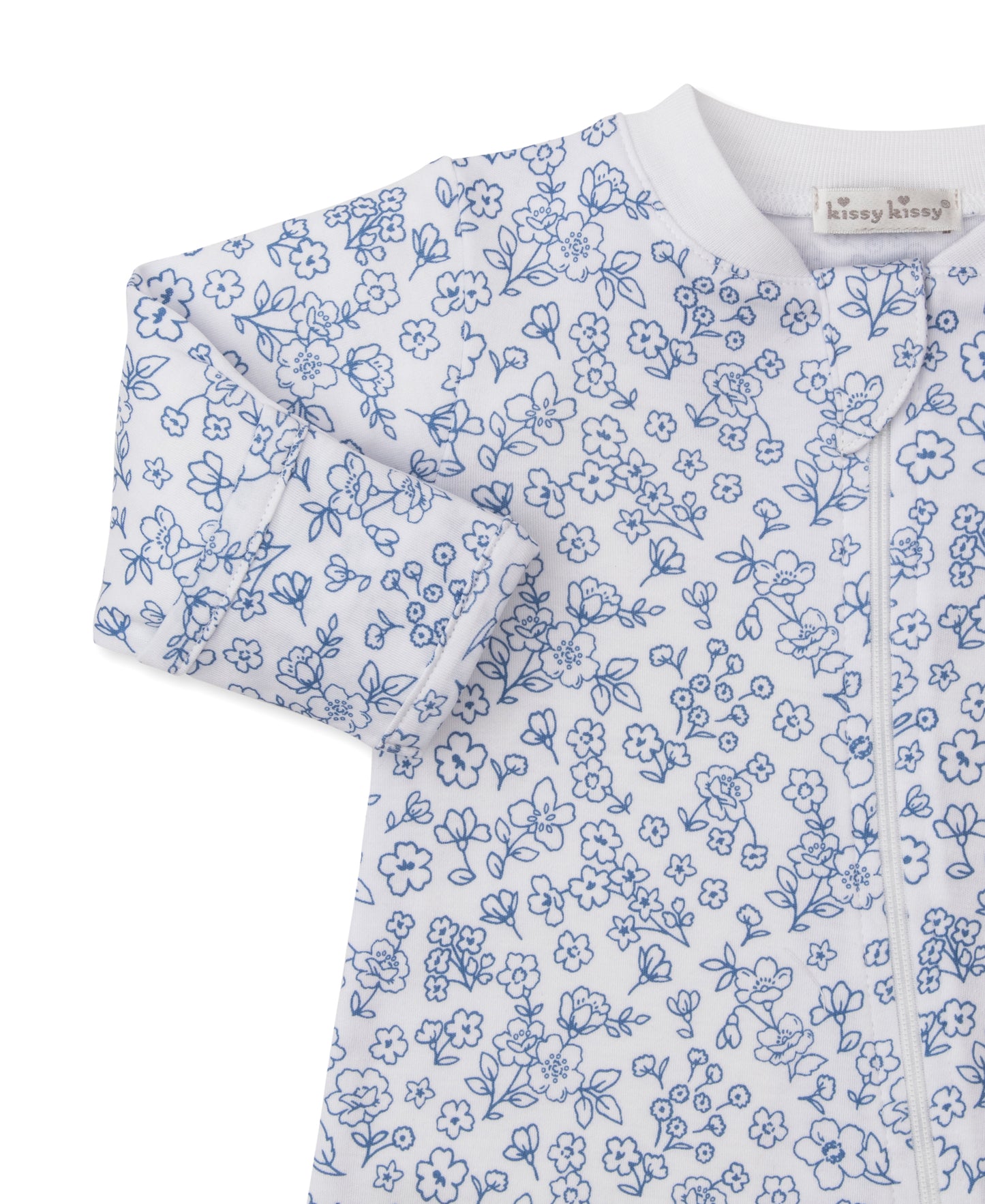 Kissy Kissy Fall Flowers Zip Footie